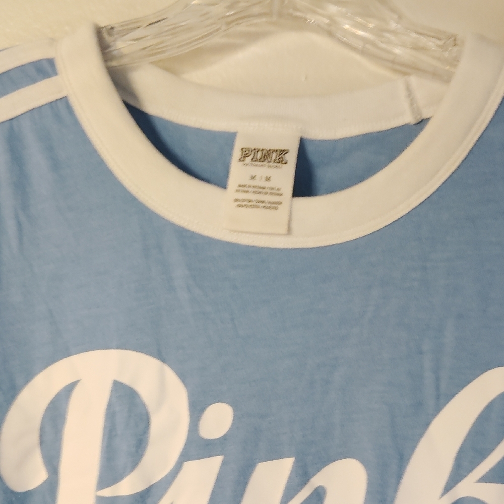 PINK Victoria's Secret Kids Light Blue Tee - Picture 3 of 8